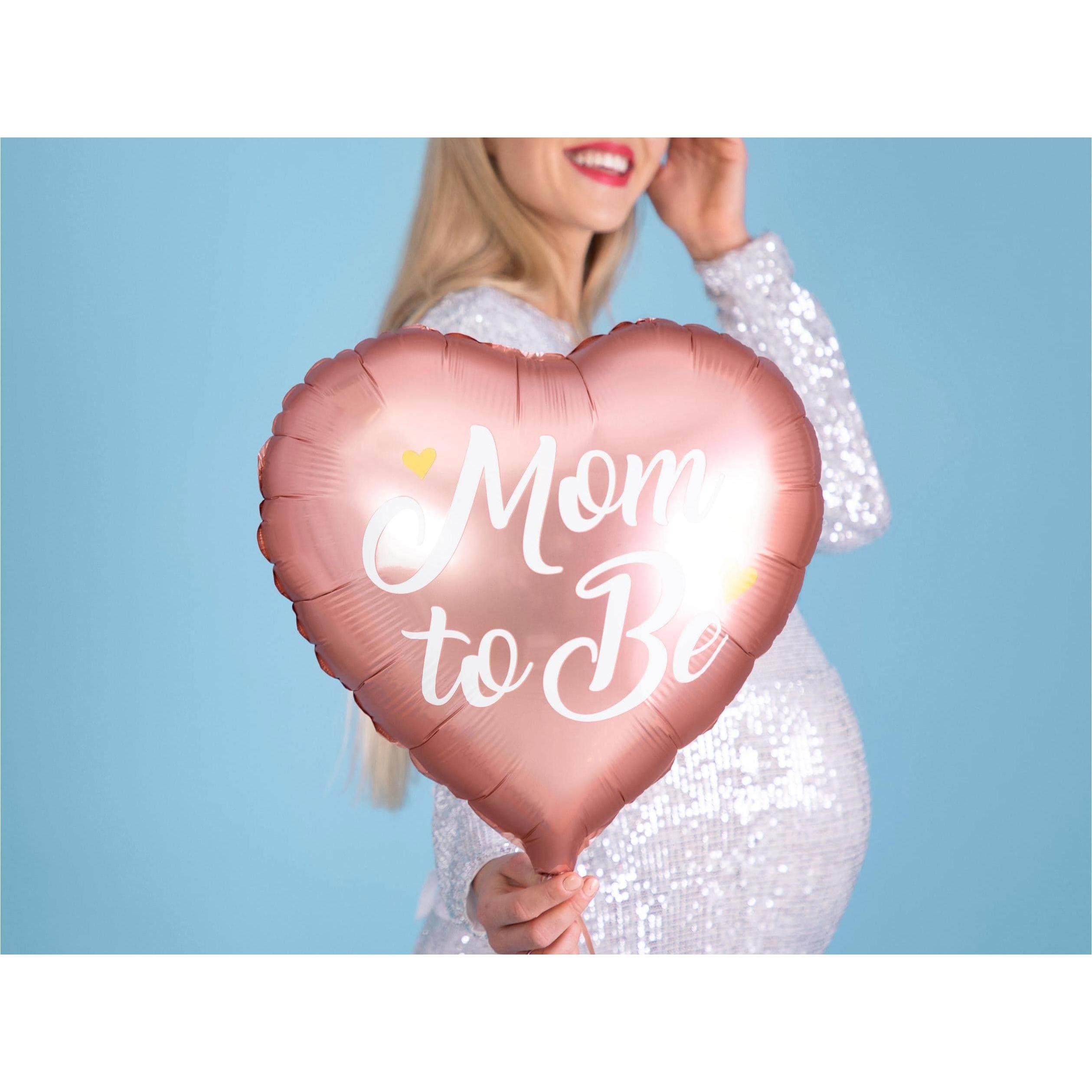 Thumbnail - Partydeco Folienballon Mom to be Rosa