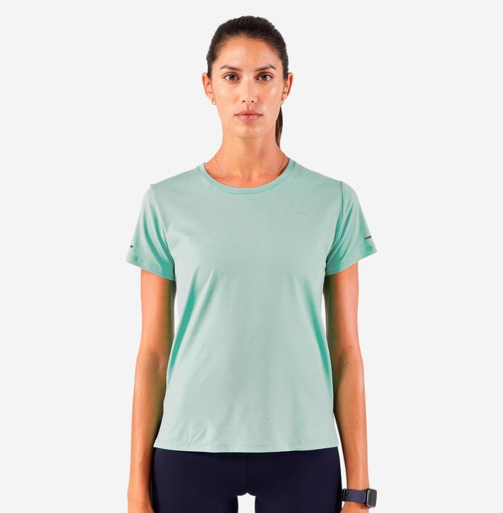 Image du produit Kiprun Maillot de course à manches courtes femme respirant - Run 500 Dry vert (XL)
