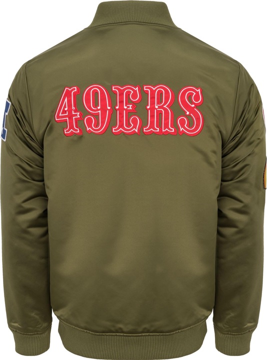 Produktbild Mitchell & Ness M&N Satin Bomber Jacke - PATCHES San Francisco 49ers - XXL (XXL)