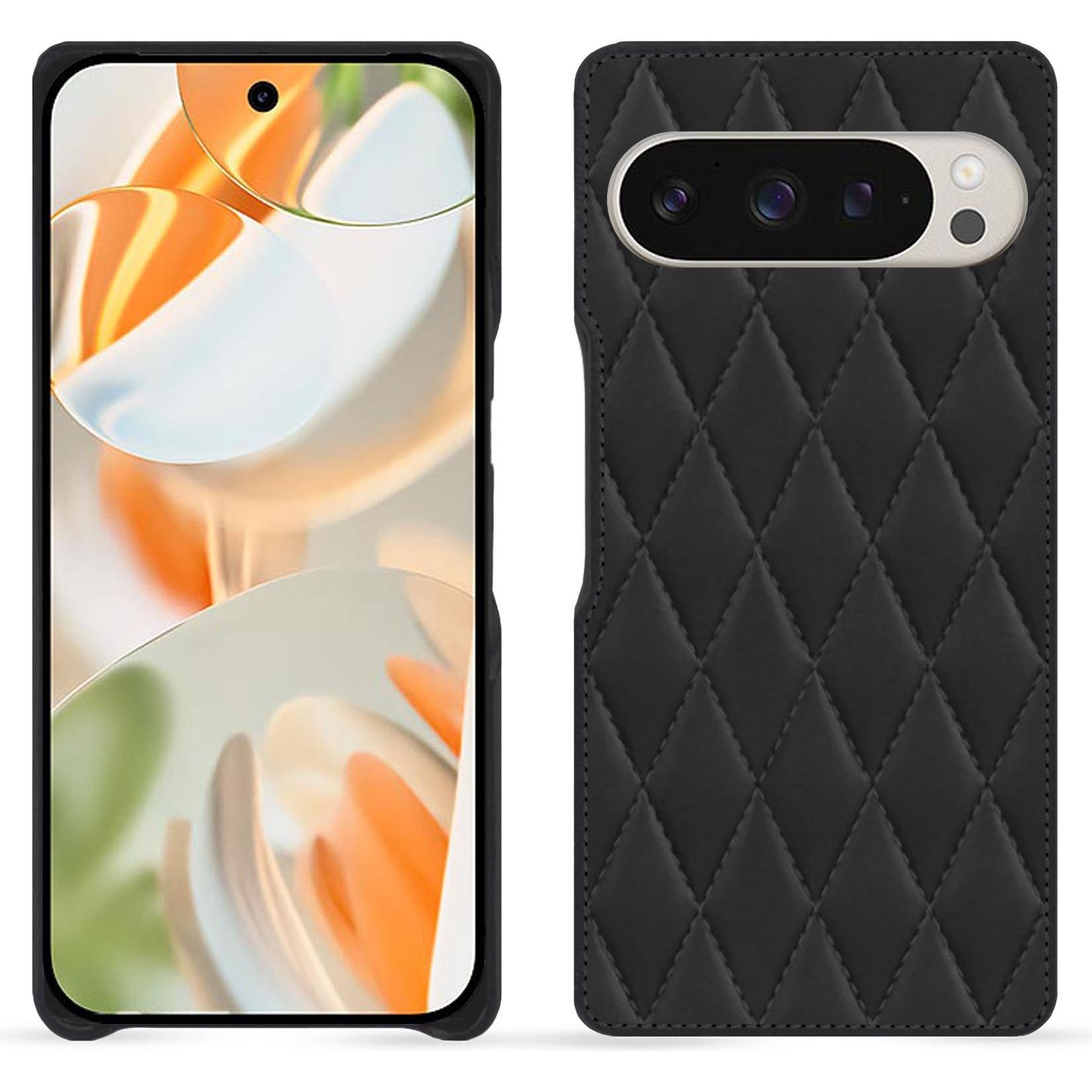 Noreve Lederschutzhülle (Google Pixel 9 Pro Fold), Smartphone Hülle, Schwarz