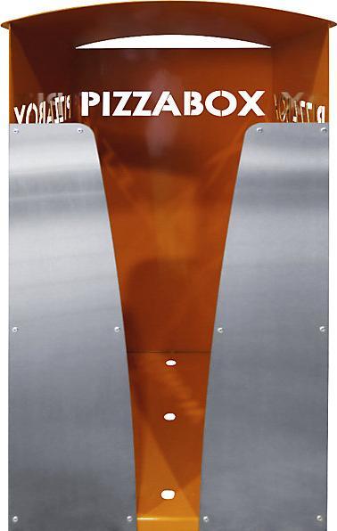Actual product image kaiserkraft Waste collector for pizza boxes, HxWxD 1040 x 503 x 504 mm, sheet steel. (260 l)