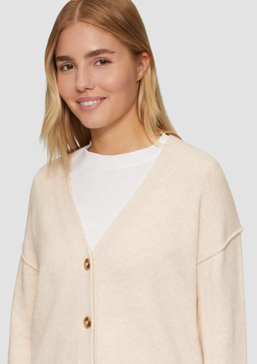 Image du produit S.Oliver Strickjacke Strickjacke mit Ziernähten und Schlitz am Saum (42)