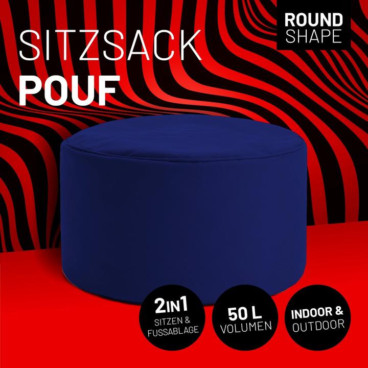 Produktbild Lumaland Sitzsack 45 x 25 cm, Navyblau