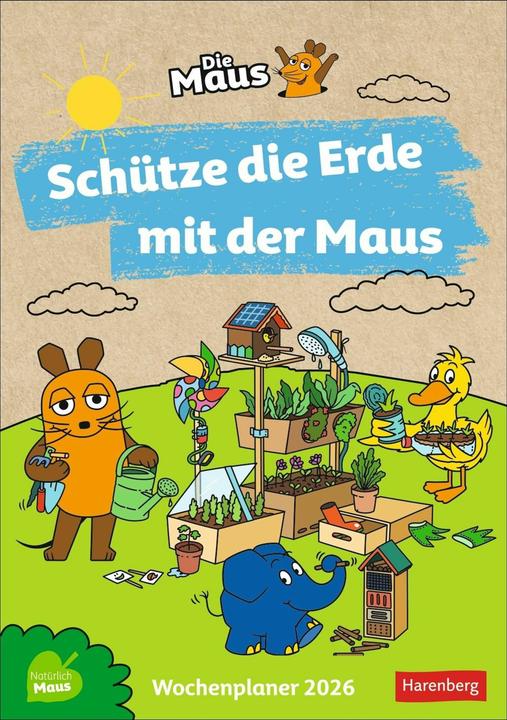 Image du produit Harenberg Schütze die Erde mit der Maus Wochenkalender 2026 (Couverture rigide, Allemand)