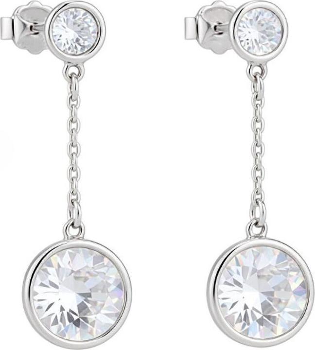 Image du produit Evolution Group Boucles d'oreilles en argent avec cristaux 31269.1 (L)