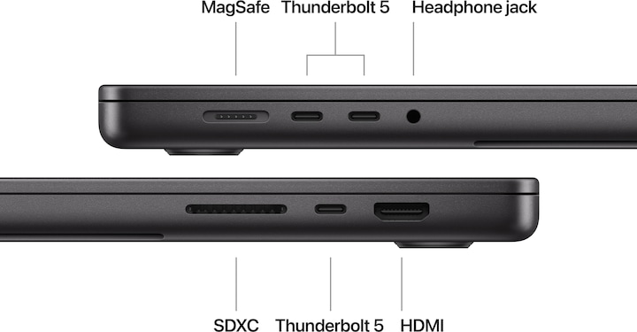 Produktbild Apple MacBook Pro 16 – 2024 (16.20", M4 Pro, 24 GB, 512 GB, DE)