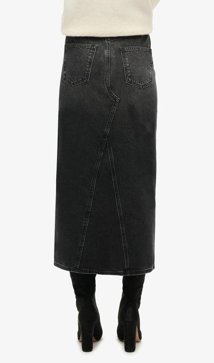 Actual product image Superdry Denim Split Maxi Skirt (34)