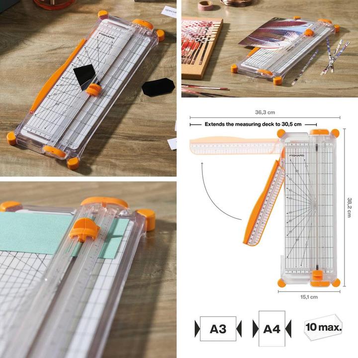Actual product image Fiskars Schneidemaschine (10 Sheets, A3, A4)