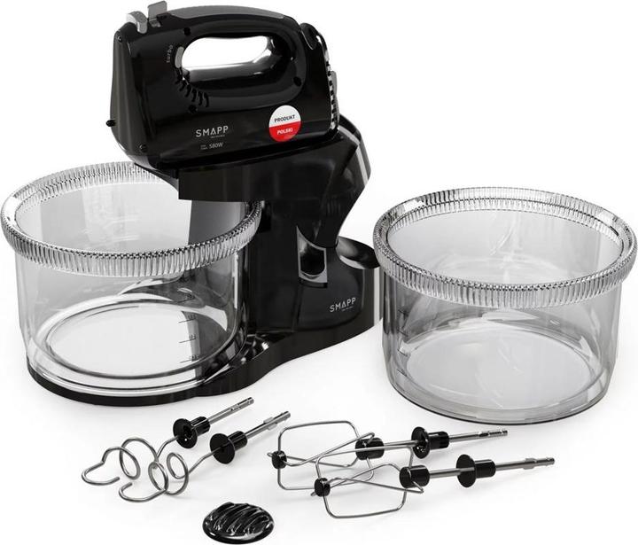 Produktbild Smapp Handmixer Mixer mit Schüssel 451.88 2 Schüsseln schwarz Sicher einkaufen mit Lieferung nach Hause (580 W)