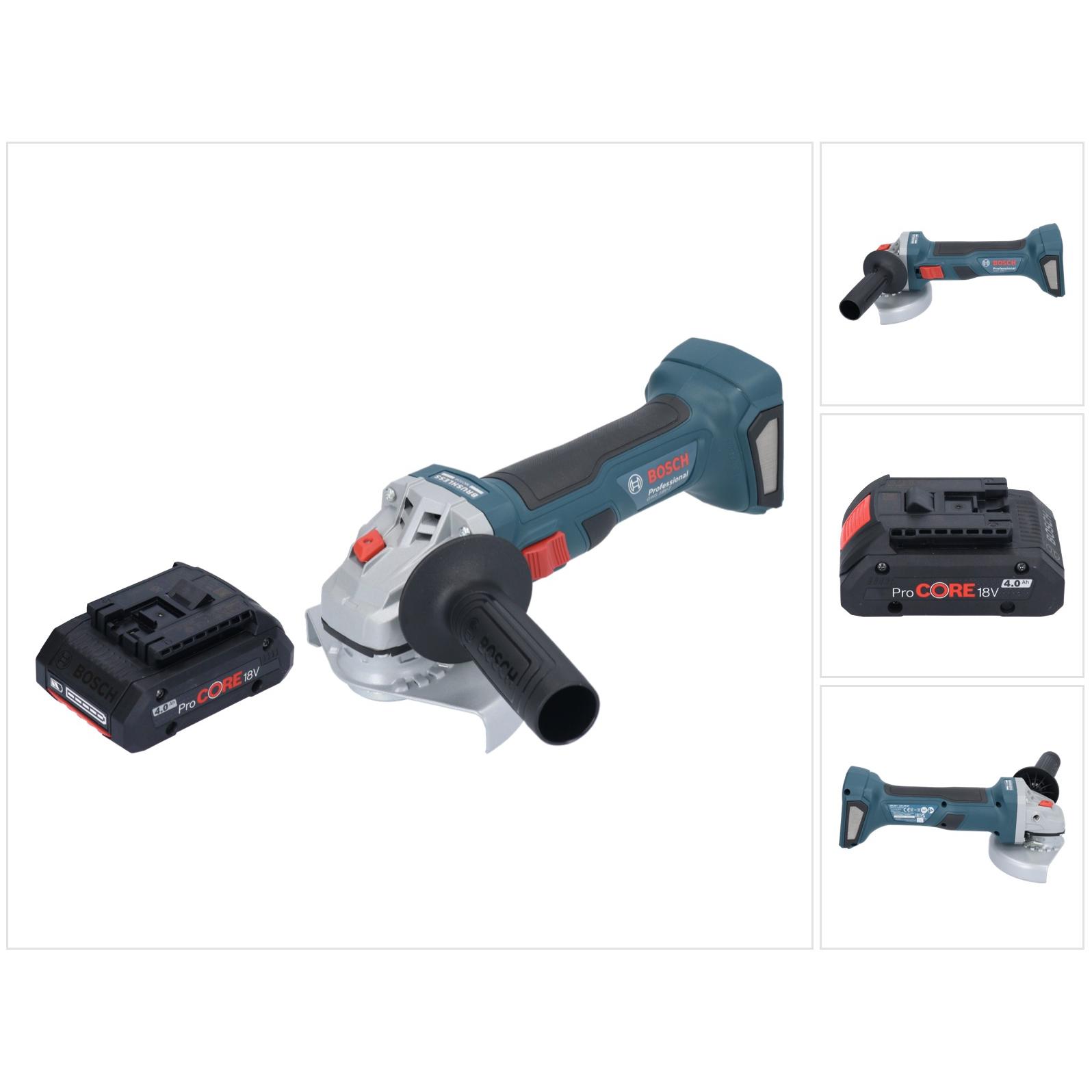 Bosch Professional, Winkelschleifer, Bosch GWS 18V-7 Professional Akku Winkelschleifer 18 V 125 mm Brushless + 1x ProCOR...