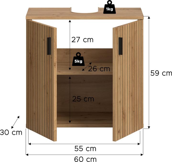 Actual product image Xonox Home Mone (60 x 30 x 59 cm)