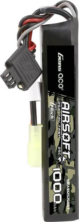 Image du produit Gens Ace G-Tech 25C 1000mAh 2S1P 7.4V Airsoft Gun Lipo Battery with mini Tamiya Plug (7.40 V, 1000 mAh)