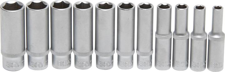 Produktbild BGS Steckschlüssel-Einsatz-Satz Sechskant, tief 6,3 mm (1/4") Zollgrössen 11-tlg. (1/4")