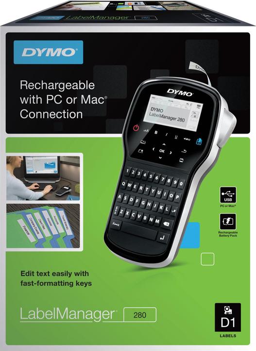 Produktbild Dymo LabelManager 280 QWERTY UK Plug