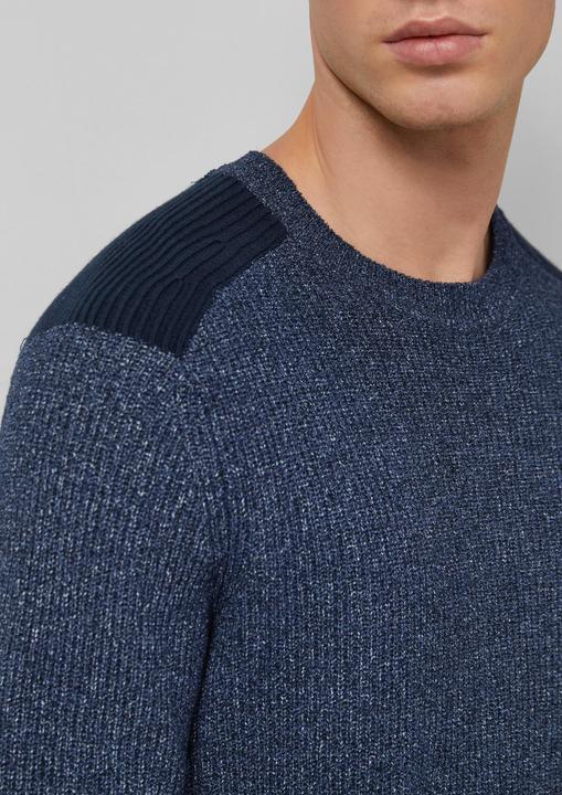 Produktbild s.Oliver Strickpullover Pullover aus Moulinégarn mit Schultereinsätzen (M)