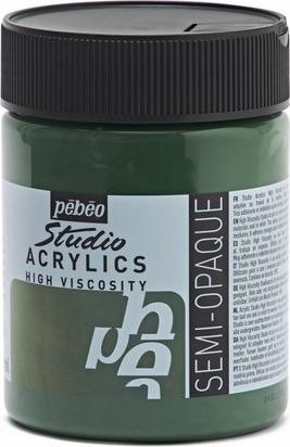 Actual product image Pebeo Studio Acrylics fine acrylic (Hooker Green, 500 ml)
