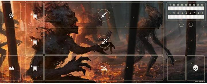Actual product image No Loading Games Gwent Neoprene Mat Monsters