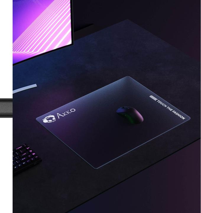 Actual product image Akko Glass Gaming Mouse Pad (XL)