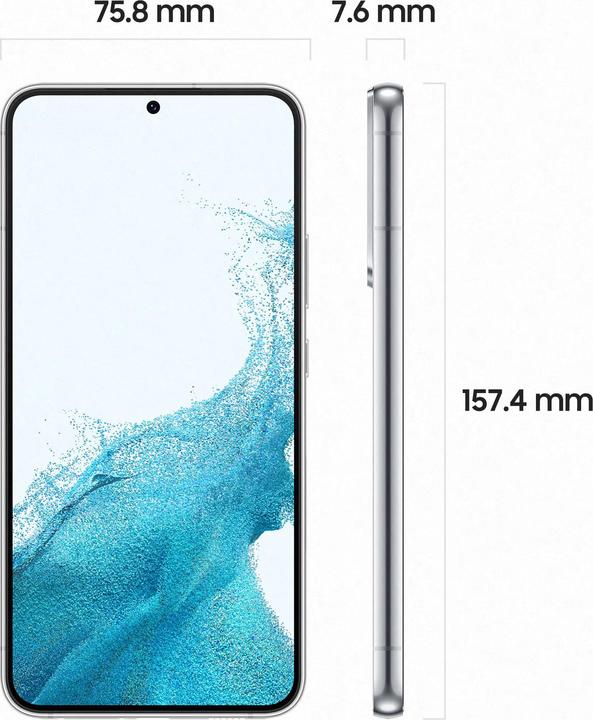 Actual product image Samsung Galaxy S22+ EU (256 GB, Phantom White, 6.60", Dual SIM, 5G)