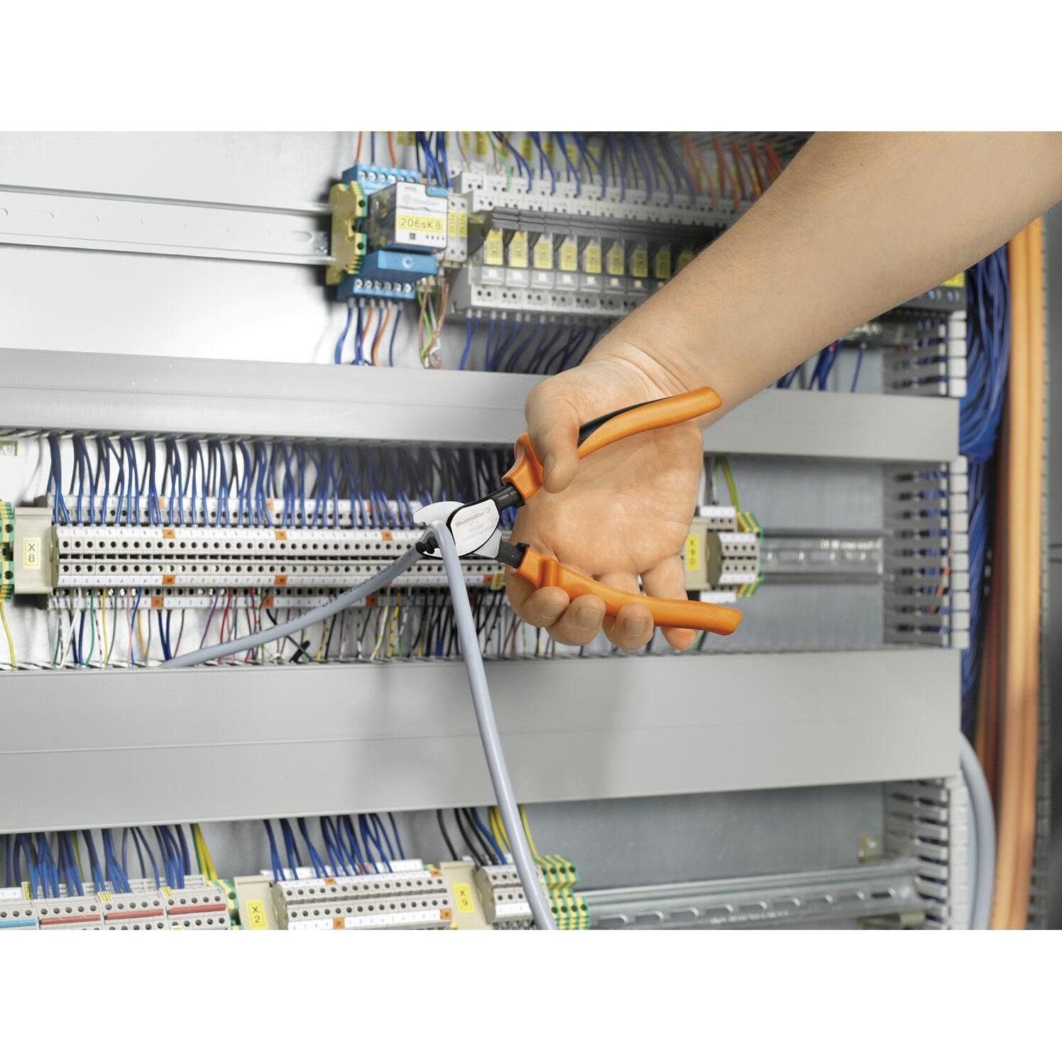 Thumbnail - Weidmüller, Bolzenschneider + Seitenschneider, Kabelschere für elektrische Kabel - isoliert 1000 V (185 mm)