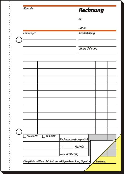 Nährwerte und Zutaten Sigel Rechnungen (40x)