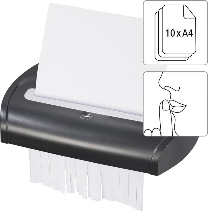 Actual product image Hama Premium M10 Shredder Micro-cut Shredding 22.5 cm 58 dB Black (Microcut)