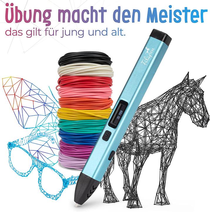Produktbild Filapen 3D Stift mit 10 Filamenten