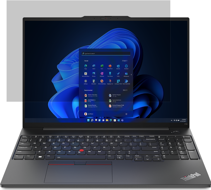 Produktbild Lenovo 40,64cm 16Zoll Bright Screen Privacy Filter for P16/T16 from 3M (15.24", 16 : 10)