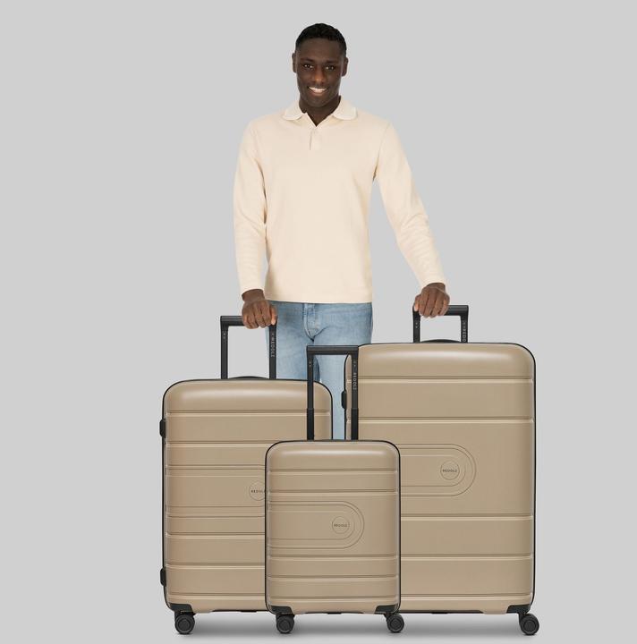 Image du produit Redolz Essentials 11 4 Rollen Kofferset 3-teilig mit Dehnfalte (240 l)