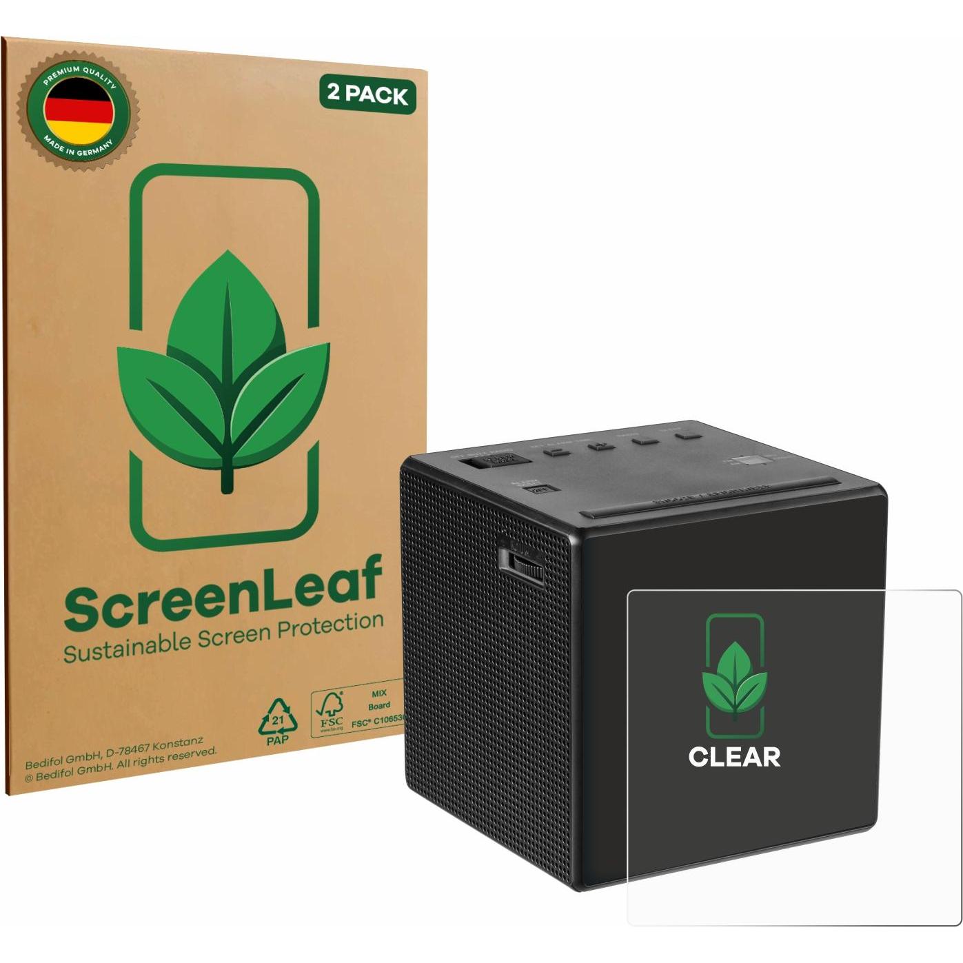 ScreenLeaf Pellicola protettiva, Proteggi Schermo Sostenibili, Clear, Antigraffio, Pellicola protettiva del dispositivo