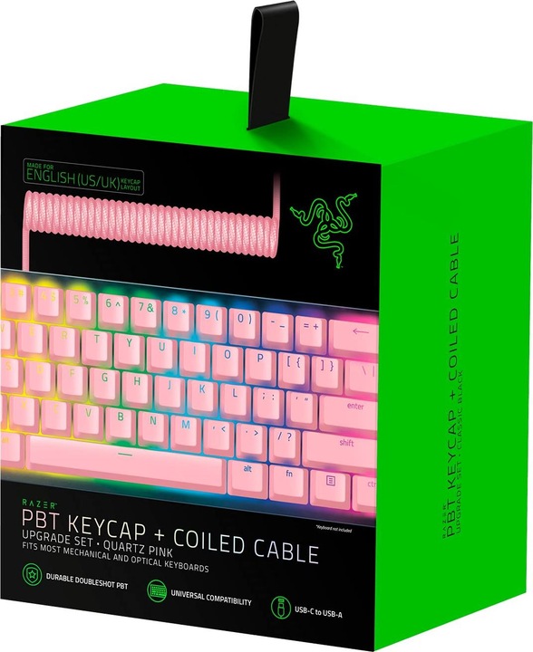 Produktbild Razer PBT Keycap + Coiled Cable Upgrade Set