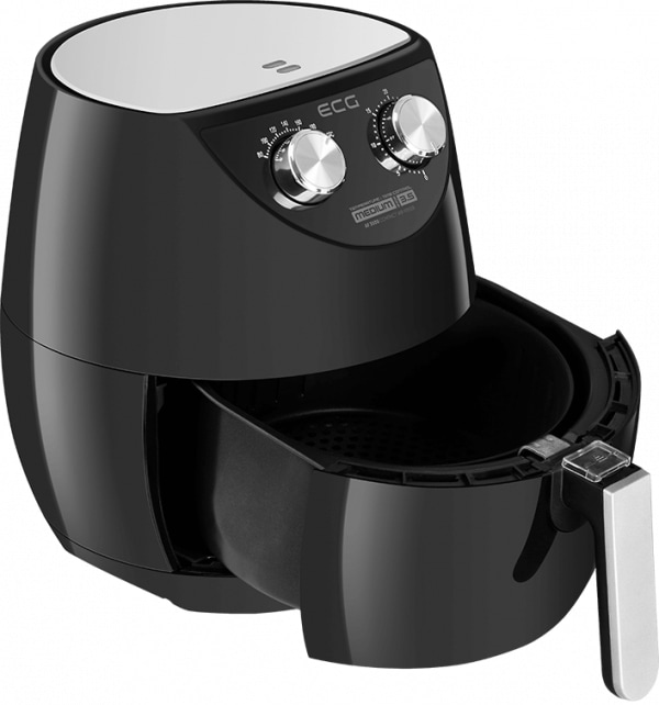 Actual product image ECG AF 3500 fryer Single Hot air fryer Black, Stainless steel
