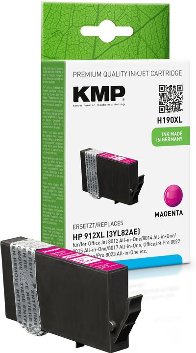 Actual product image KMP Cartridge HP HP912XL 3YL82AE magneta H190X compatible (M)