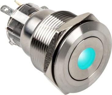 DimasTech Vandalismustaster 22mm, Silverline Dot - RGB