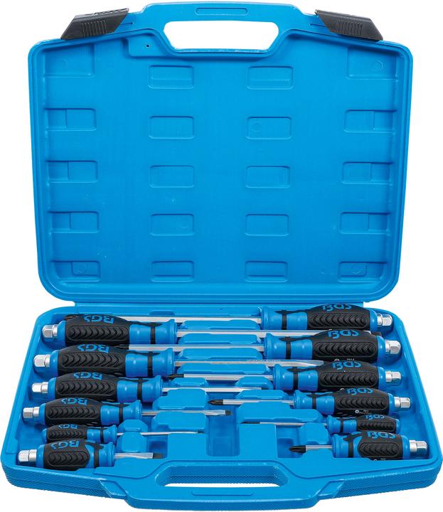 Produktbild BGS Schraubendreher-Satz 12-tlg. (Kreuzschlitz, Schlitz)