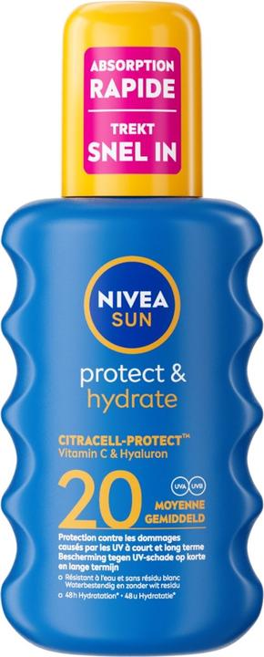 NIVEA Protect & Hydrate Sun Spray SPF 20 200ml (Sonnenspray, SPF 20, 200 ml)