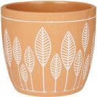 Immagine prodotto Ibergarden vaso in terracotta foglie rotondo 17x15 (17.50 cm)