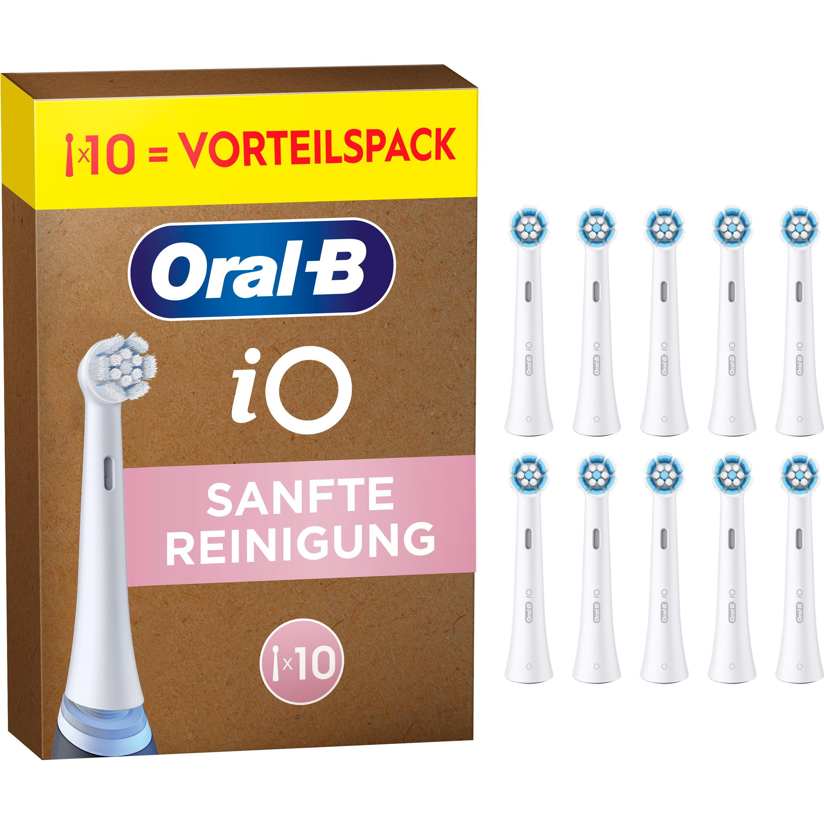 Oral-B, Testine per spazzolino, iO Sanfte Reinigung 10er FFU Aufsteckbürsten (10 x)