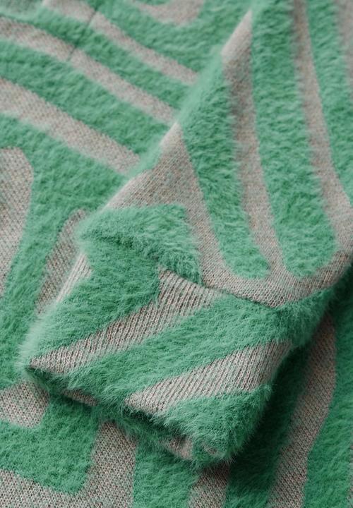 Actual product image Street One Sunlit Green V-Neck Shirt with Graphic Pattern (34)