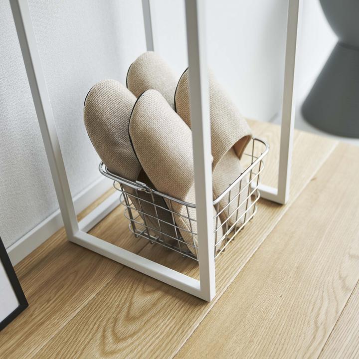 Actual product image Yamazaki 2-tier shelf with wooden top TOWER
