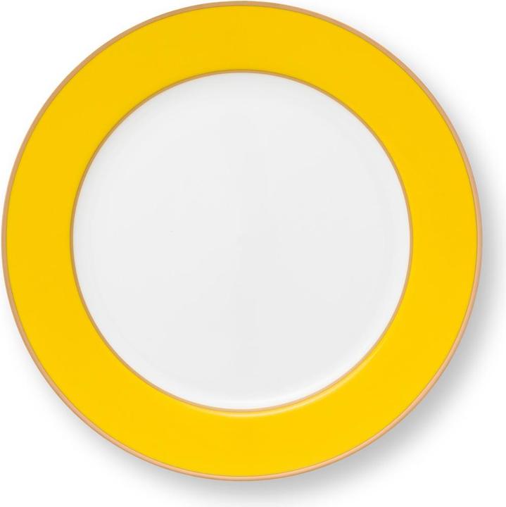 Gold-Gelb mit gelbem Muster und weissem Hintergrund