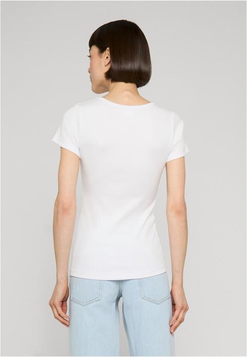 Produktbild Urban Classics Ladies Rib Slim Tee white S (S)