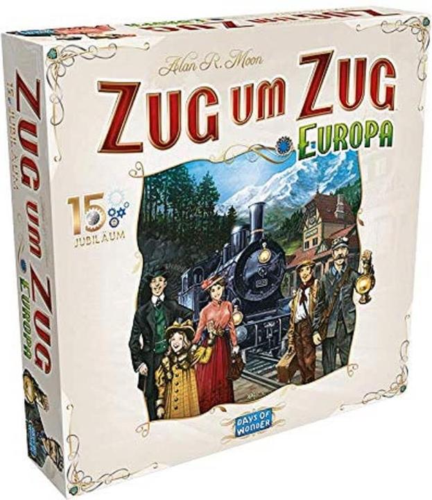 Immagine prodotto Days of Wonder DOWD0022 - Europa (edizione 15 anni) - Ticket to Ride, da 8 anni (edizione DE) (Tedesco)