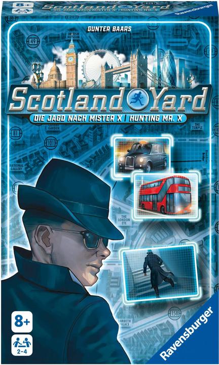 Actual product image Ravensburger 22451 - Scotland Yard, bring-along game for 2-4 players, strategy game for ages 8 and up (German, French, Spanish, Italian, Dutch, Portuguese)