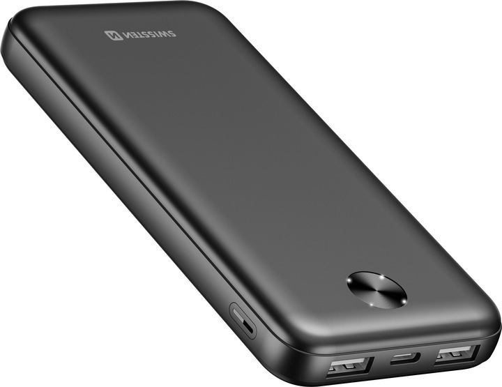 Swissten Power Bank 10000 Mah Worx Pro Black (10000 mAh, 10.50 W, 10.50 Wh)