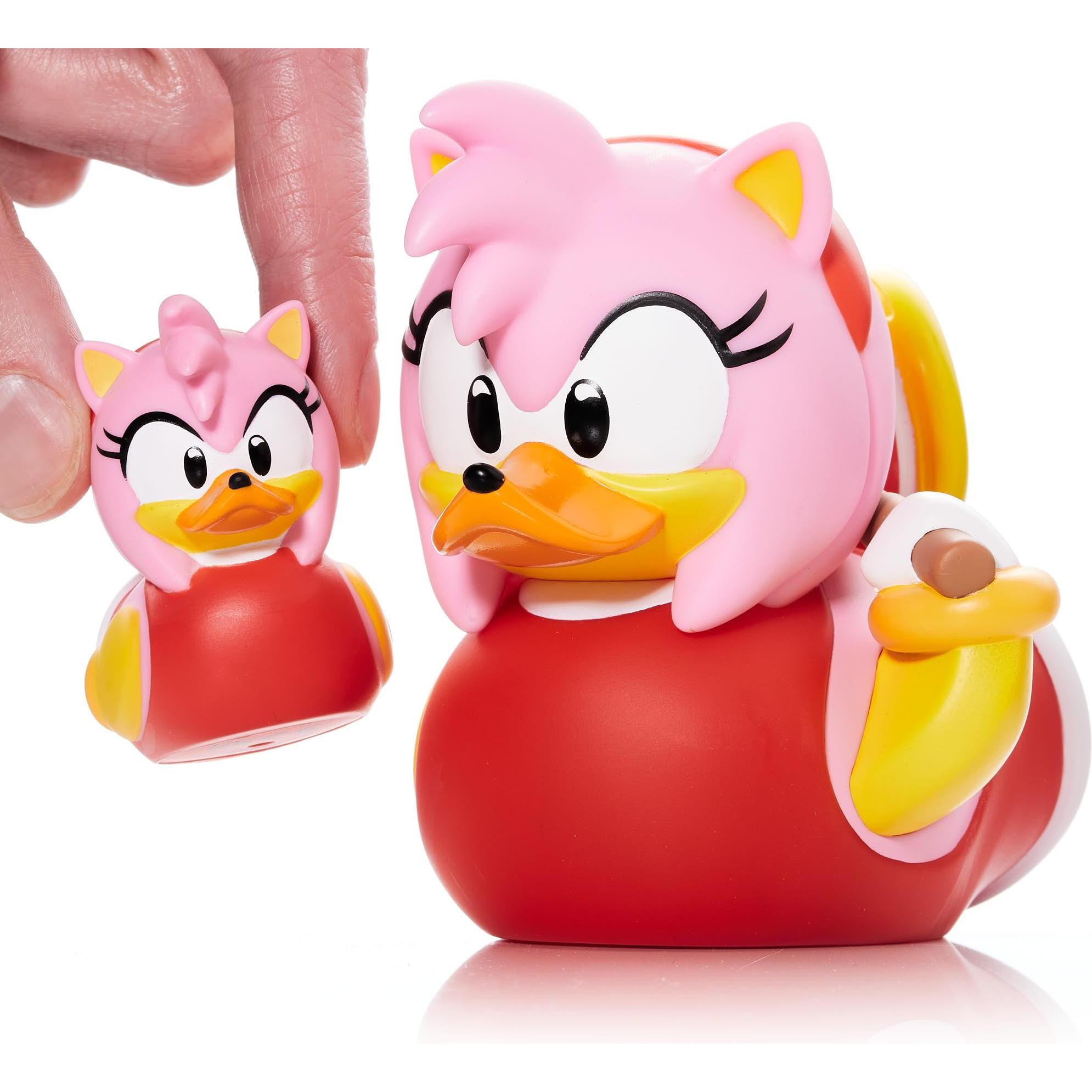 Numskull Mini Canard de bain - Sonic le Hérisson - Amy Rose (Édition baignoire)