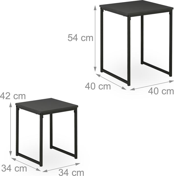 Actual product image Relaxdays 2x side table