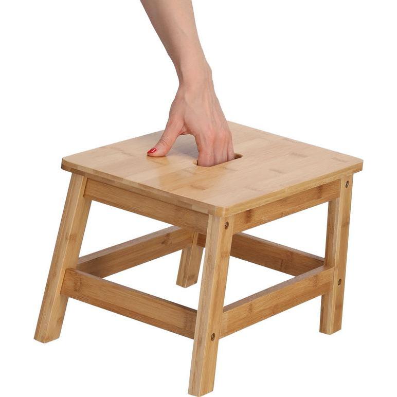 Thumbnail - Zeller Present, Hocker + Pouf, Bambus