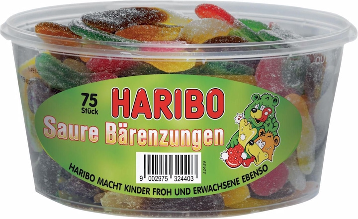 Immagine prodotto Haribo Lingue d'orso acide (75 pz., 1200 g)