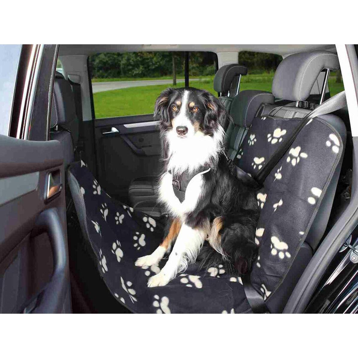 Comparer les prix de TRIXIE Housse de siège auto moitié Noir et beige